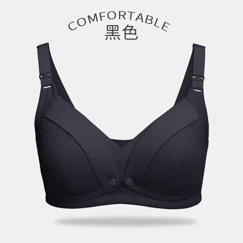 Maternity Nursing Bra Pregnant Women Mother Mama Open Breast Bra Cotton Wire Free Sleep Underwear Lactating Nursing Bralette