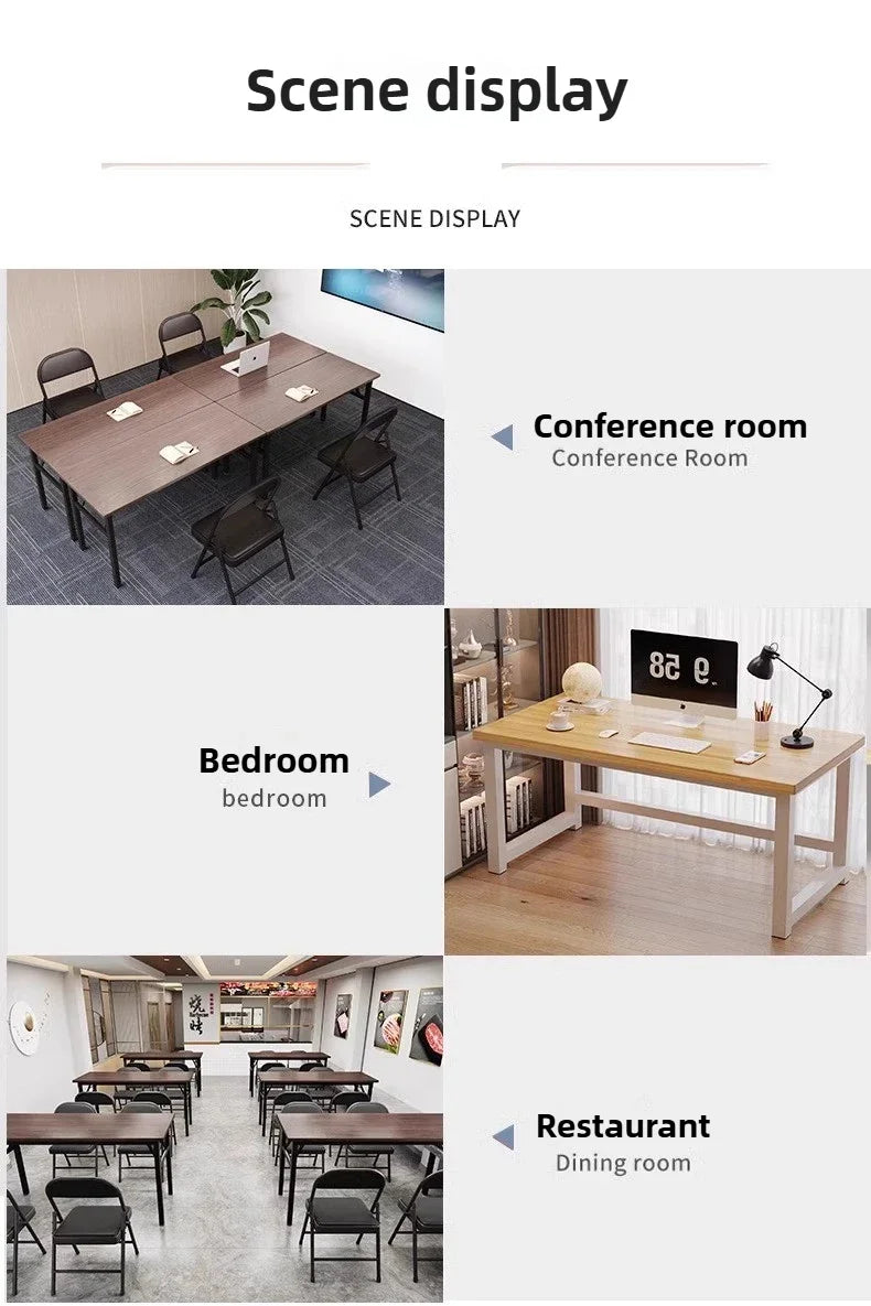 Computer desktop simple desk, home bedroom study desk, student small desk, simple rectangular office desk