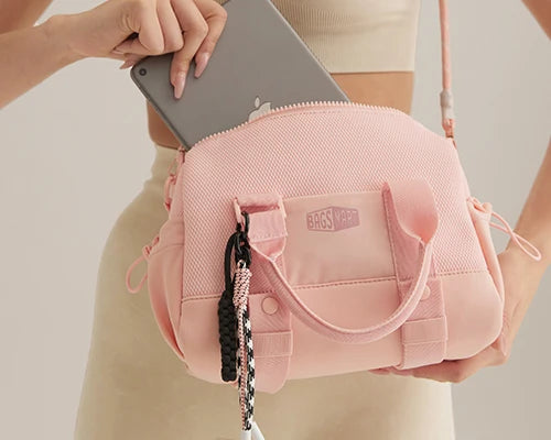 BAGSMART Boston Bag for Women Mini Duffel Shoulder Crossbody Bag Waterproof with Wet Pocket Gym Travel Daily Beach Weekender