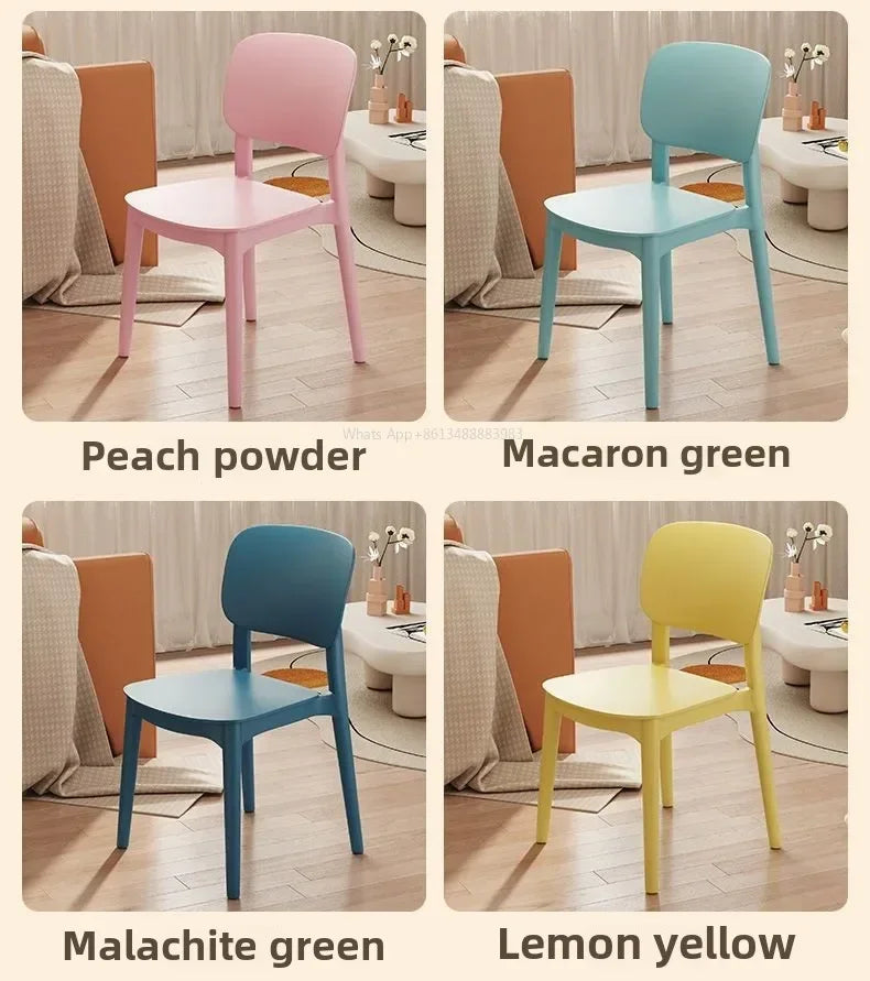 Hot Chair, Plastic, Household, Thickened, Restaurant, Backrest Chair, Commercial, Dining Chair, Modern, Simple, Comfortable