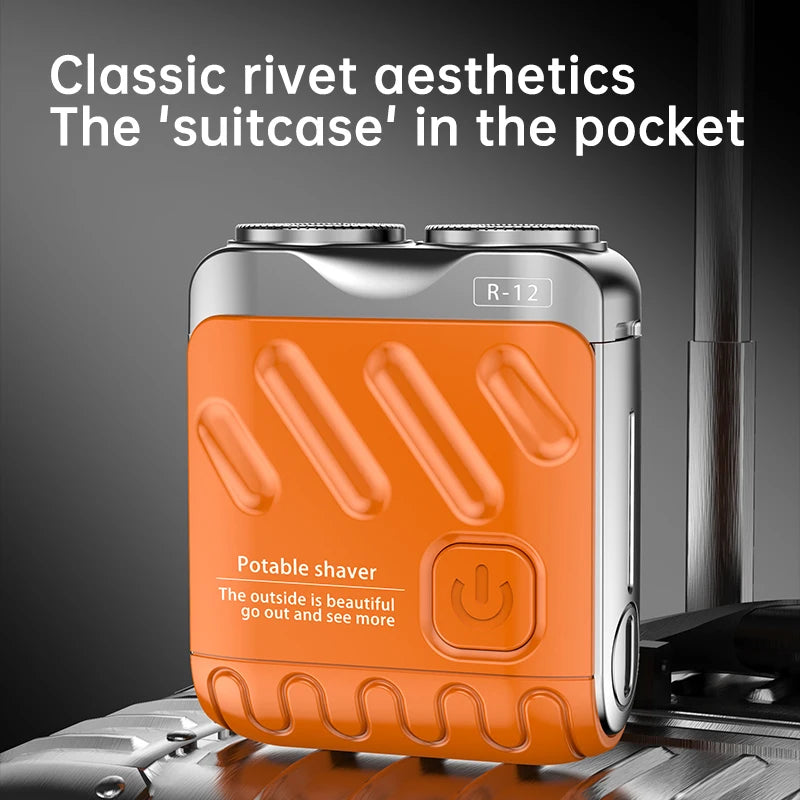 9000RPM High Speed Premium Portable Shaver Magnetic Blades 60Days Battery Life Type C Fast Charge IPX7 Waterproof Travel Razor