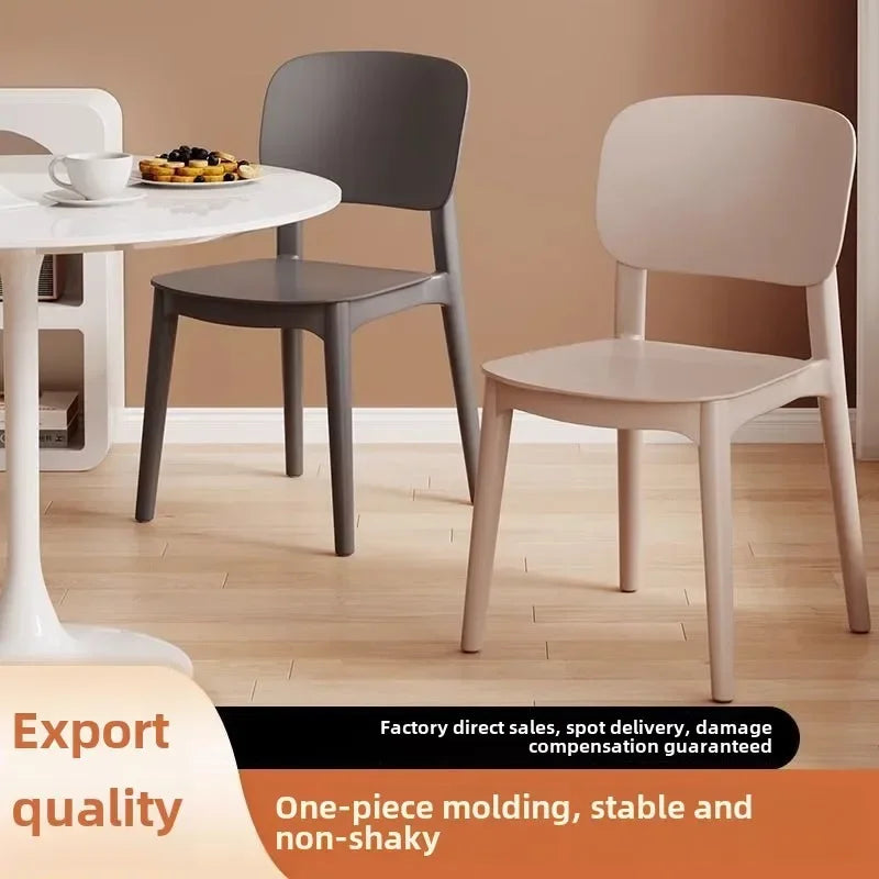Hot Chair, Plastic, Household, Thickened, Restaurant, Backrest Chair, Commercial, Dining Chair, Modern, Simple, Comfortable