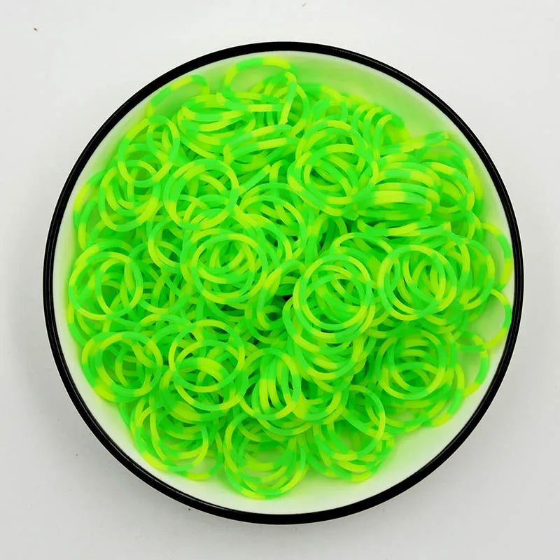 600pcs Colorful Rubber Loom Bands Refill Kit for Boy Girl DIY Craft Gift Set  Rubber Band Loom Make Bracelet Children's Toys