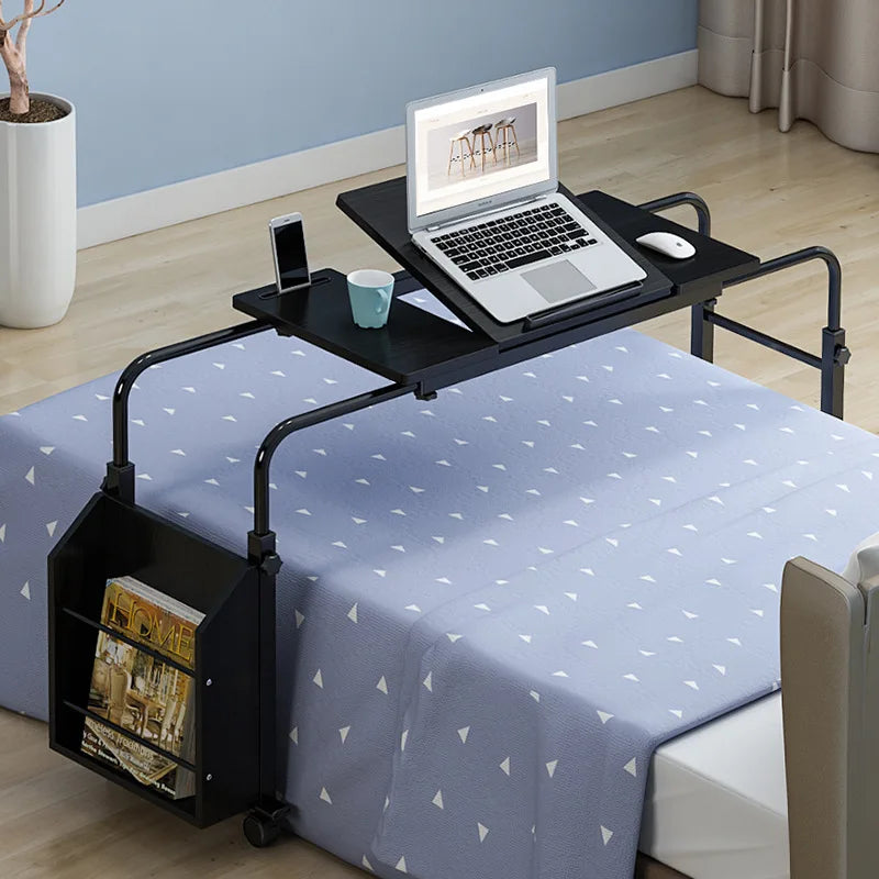 Over Bed Table with Wheels Rolling Laptop for Recliner Mobile Computer Desk Standing Workstation Laptop Cart with Heavy