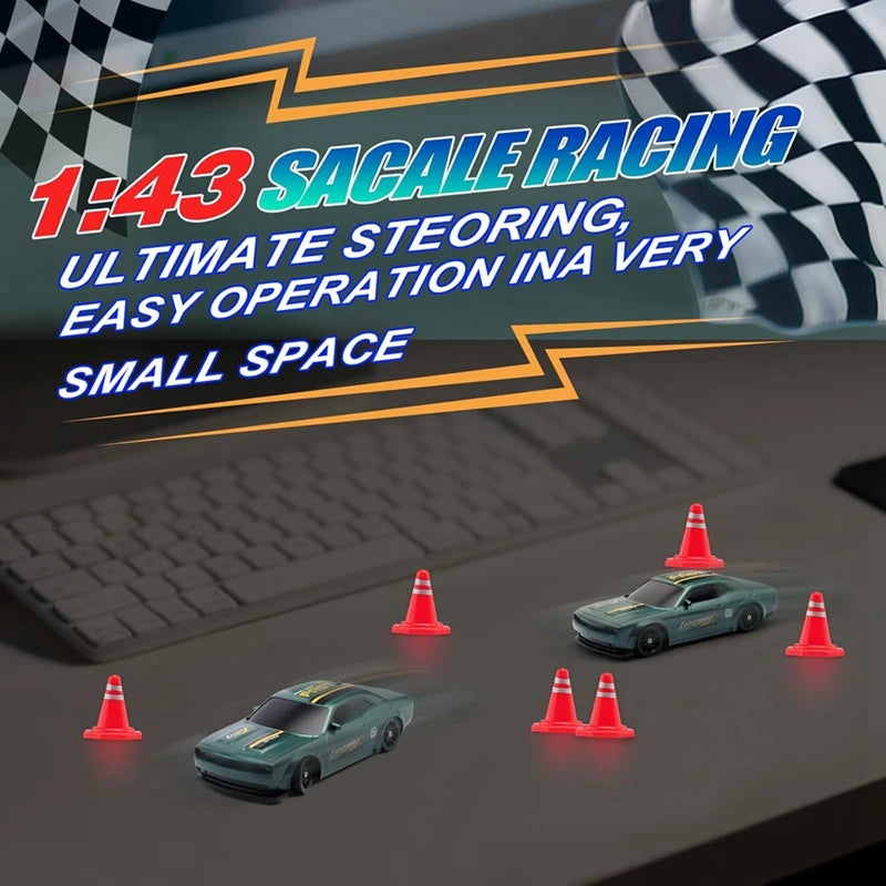 1/64 2.4G High speed Drift Rc Car 4WD Remote Control Car Four Wheel Drive Radio Controlled Mini RTR Racing Model Boy Toy Gift