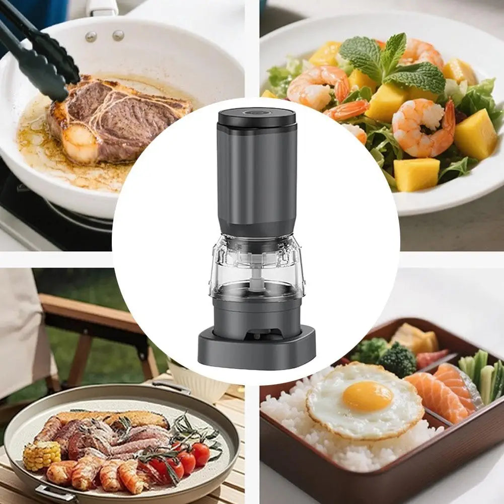 Pepper Grinder Electric Mill Rechargeable Design Kitchen Gadget Fast Grinding Coarse Fine Adjustable Cooking Essential Tools