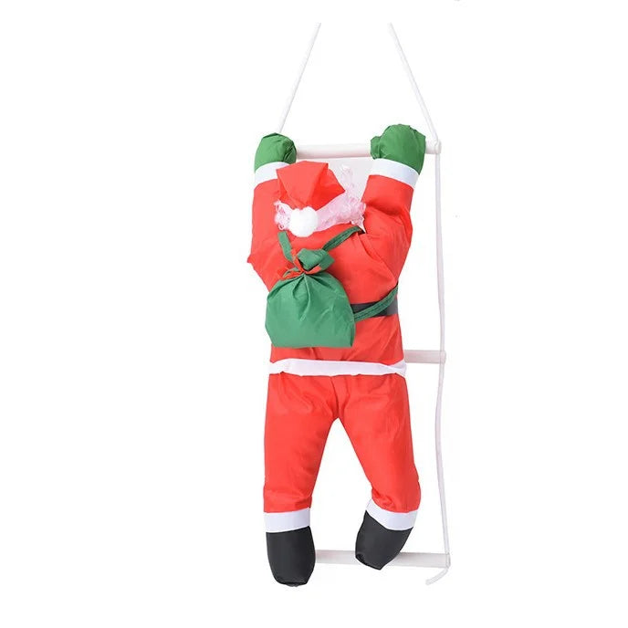 Christmas Santa Claus Climbing Ladder Doll Christmas Tree Hanging Decoration Indoor Door Wall Christmas Pendant New Year Gifts