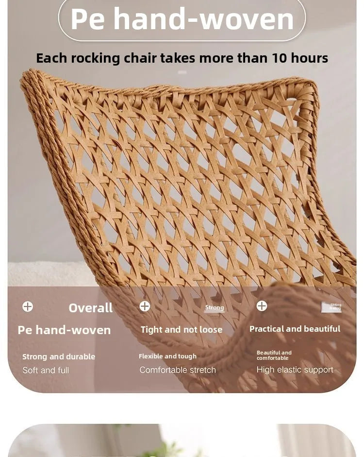 Outdoor Rattan, Recliner, Rocking Chair, Balcony, Outdoor, Courtyard, Leisure, Chair, Lazy, Sofa, Living Room, Sleepable