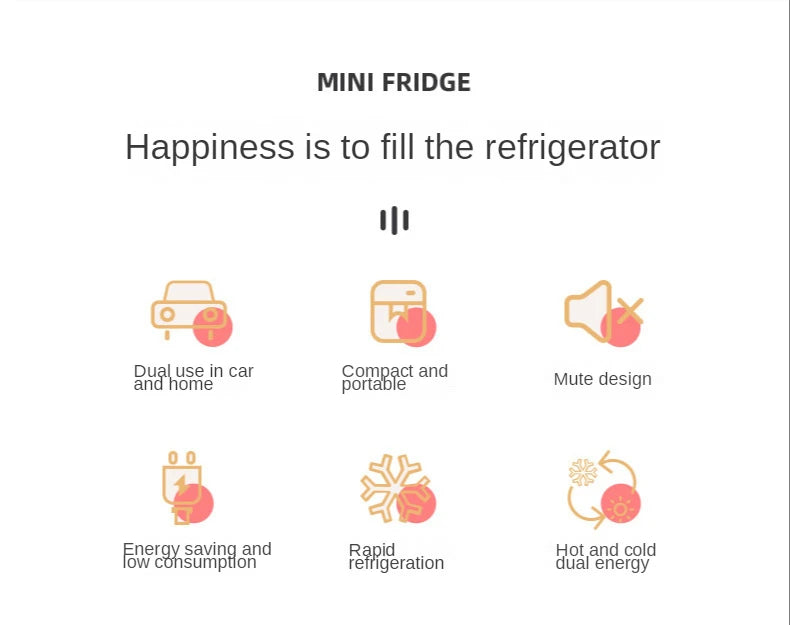 10L Car Refrigerator Mini heating Cooling small refrigerator car home dual-use small dormitory home car dual-use refrigerator