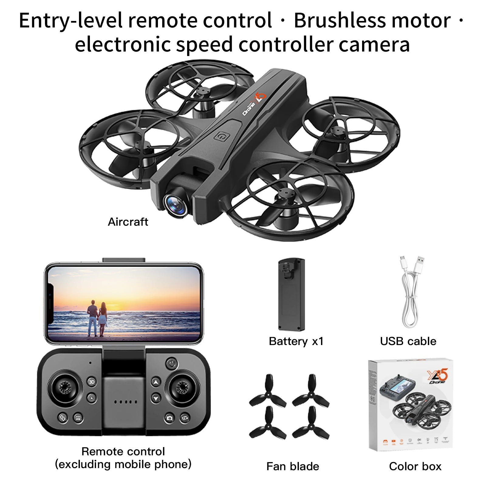 2025 YL05 Drone 8K HD Camera Screen Remote Control Brushless RC Helicopter 360° Flip Quadcopter Dron RC Toys Gift For Kid Boy