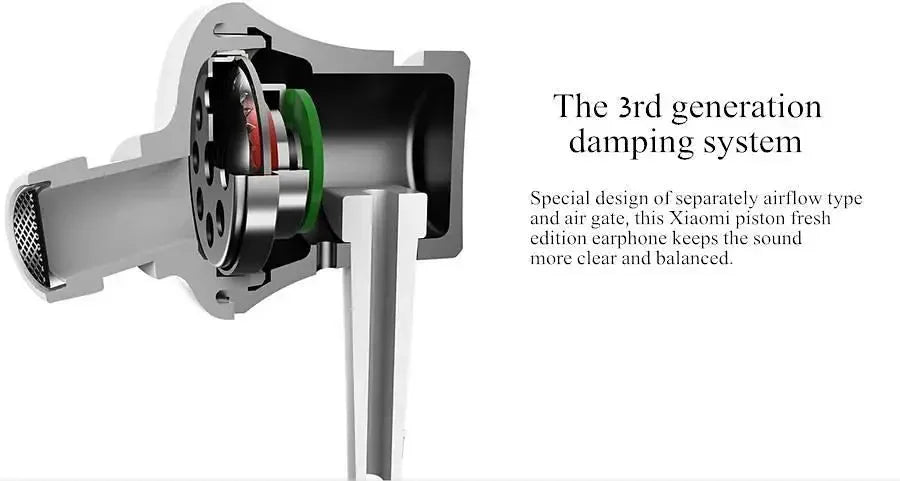 Original Xiaomi in-ear Sport Headphone with Mic Headset for Phone Xiaomi Samsung Huawei-Piston 3 Earphone Bass Wired 3.5MM