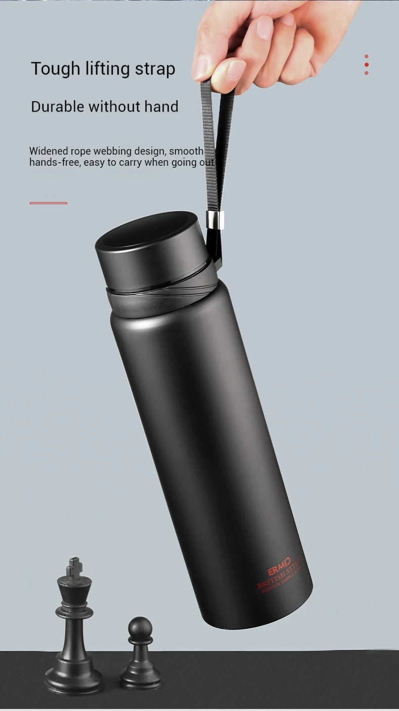 1000ml Thermal Keep Cold Water Hot Water Bottle Thermos Flasks Stainless Steel Thermos Water Tea Coffee Vacuum Bottle Drinkware