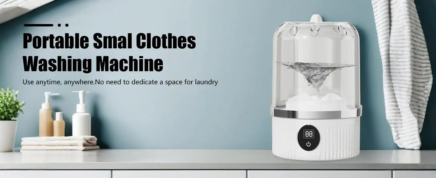Portable Washing Machine, Underwear Washer, Small Washing Machine, Mini Washing Machine, Rechargeable Cordless Washing Machine
