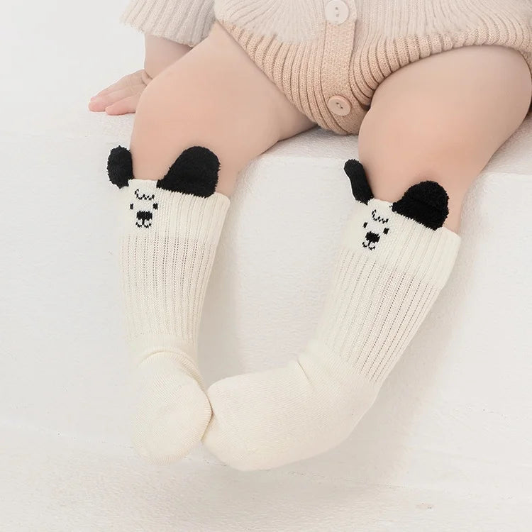 Cute Kids Socks For Girls Boys Soft Cotton Baby Toddler Boy Girl Sock Cartoon Children's Short Socks Autumn Winter 0-8Years New