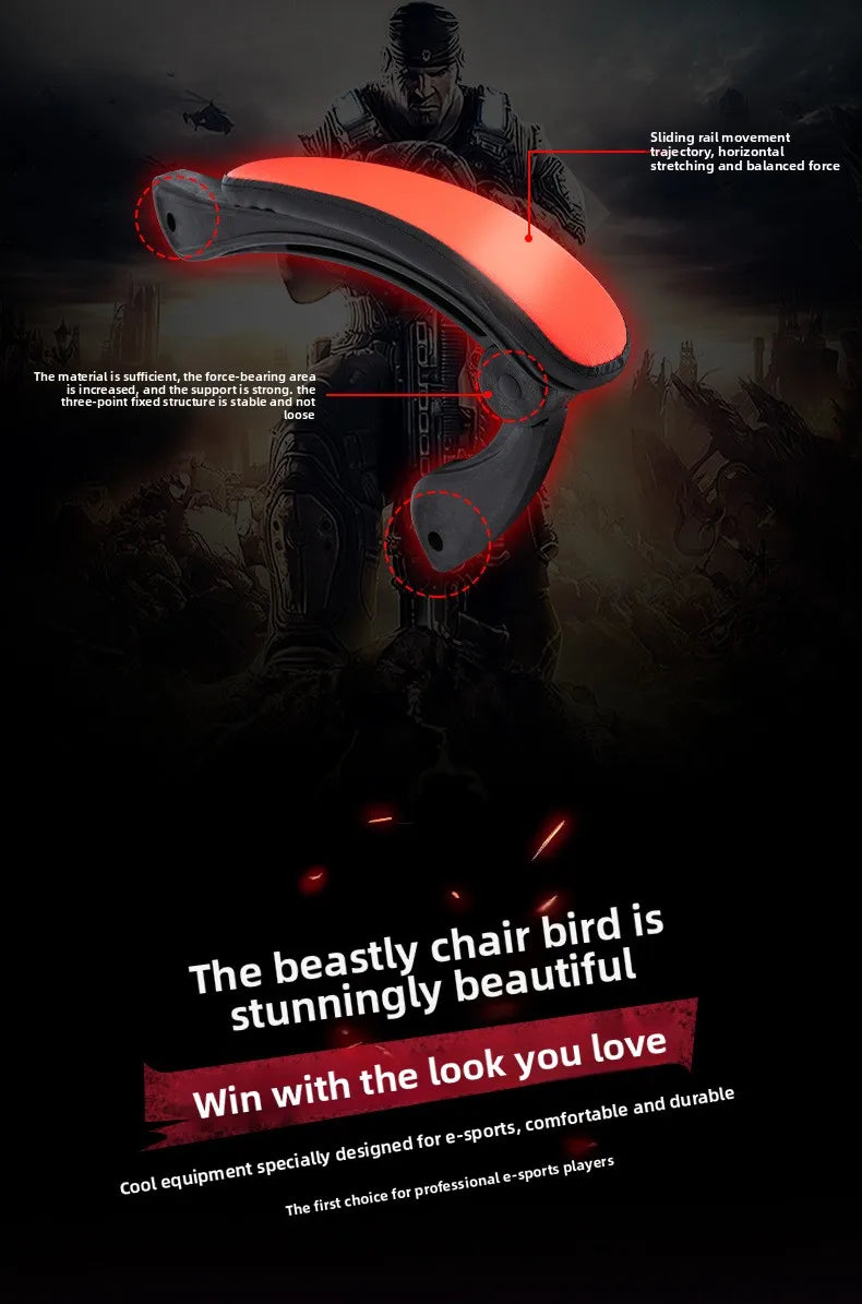 E-sports Chair for Home And Internet Cafe Swivel Computer Chair with Elasticity for Office Live Streaming Cross-border