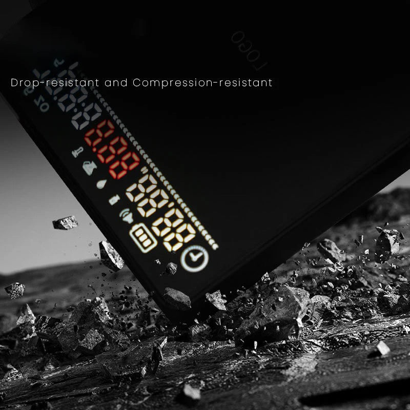 Rechargeable High Precision Coffee Scale Flow Rate Monitoring Mini Electronic Weighing Scale for Espresso Outdoor & Kitchen Use