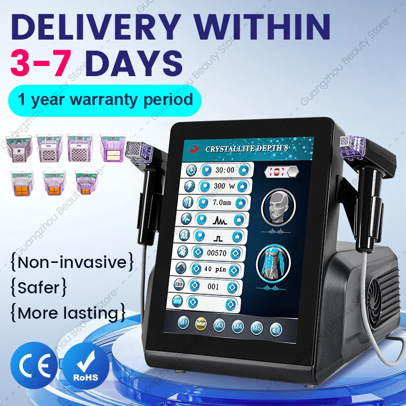 Professional Morpheus 8 RF Microneedling Machine Facial Skin Care Beauty With12 24 40 Nano Pin Cartridge