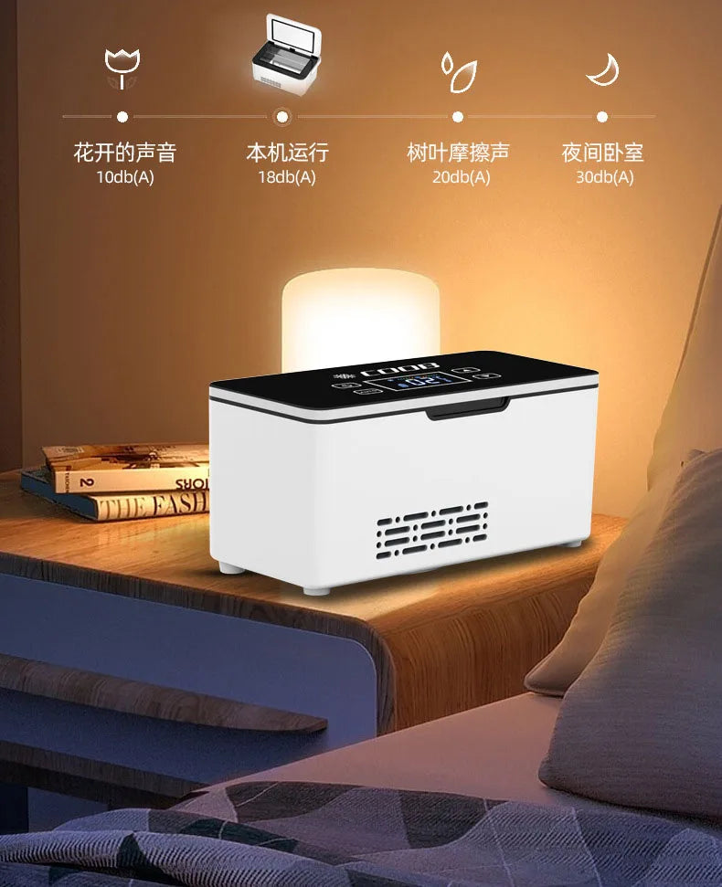 Car Portable Refrigerated Box Cool Box Cooler For Drug Growth Hormone Interferon Insulin USB Charging Thermostat Mini Fridge