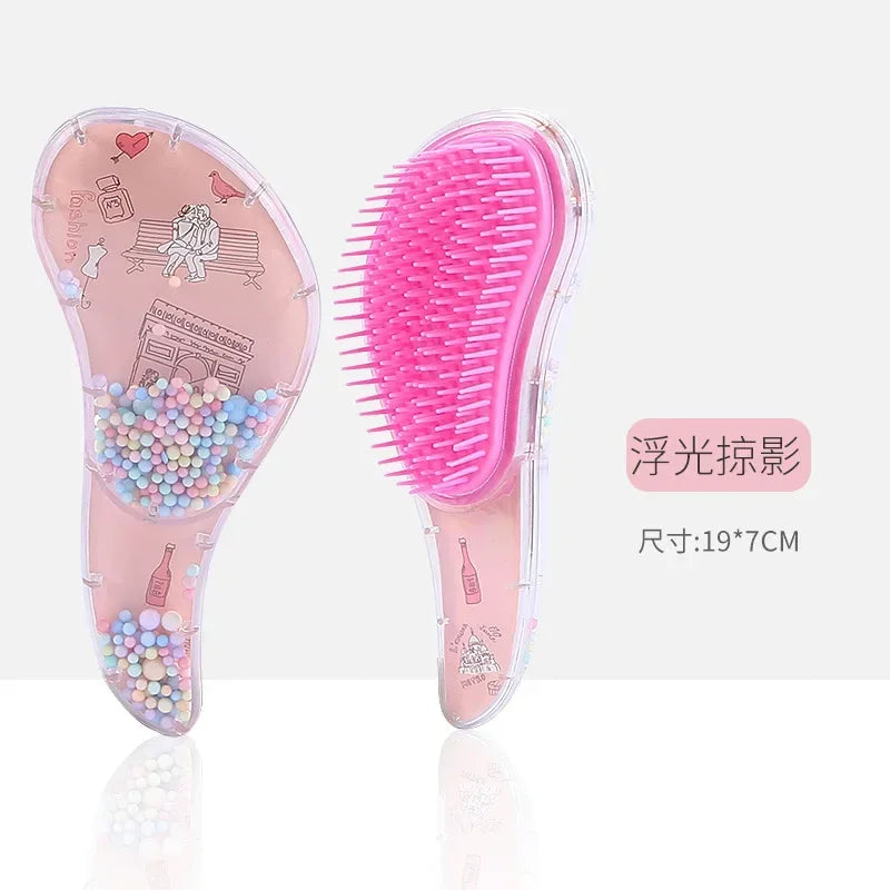 Children's Hair Smoothing Comb Anti-static Massage Hair Brush Tangle Detangle Shower Massage Hairbrush Comb Salon Hair Styl Tool
