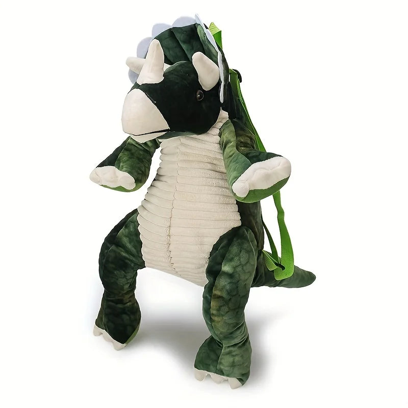 Plush T-Rex Backpack for Kids Dinosaur Bag for Kids with Adjustable Straps Dinosaur Costume Accessories for Boys and Girls