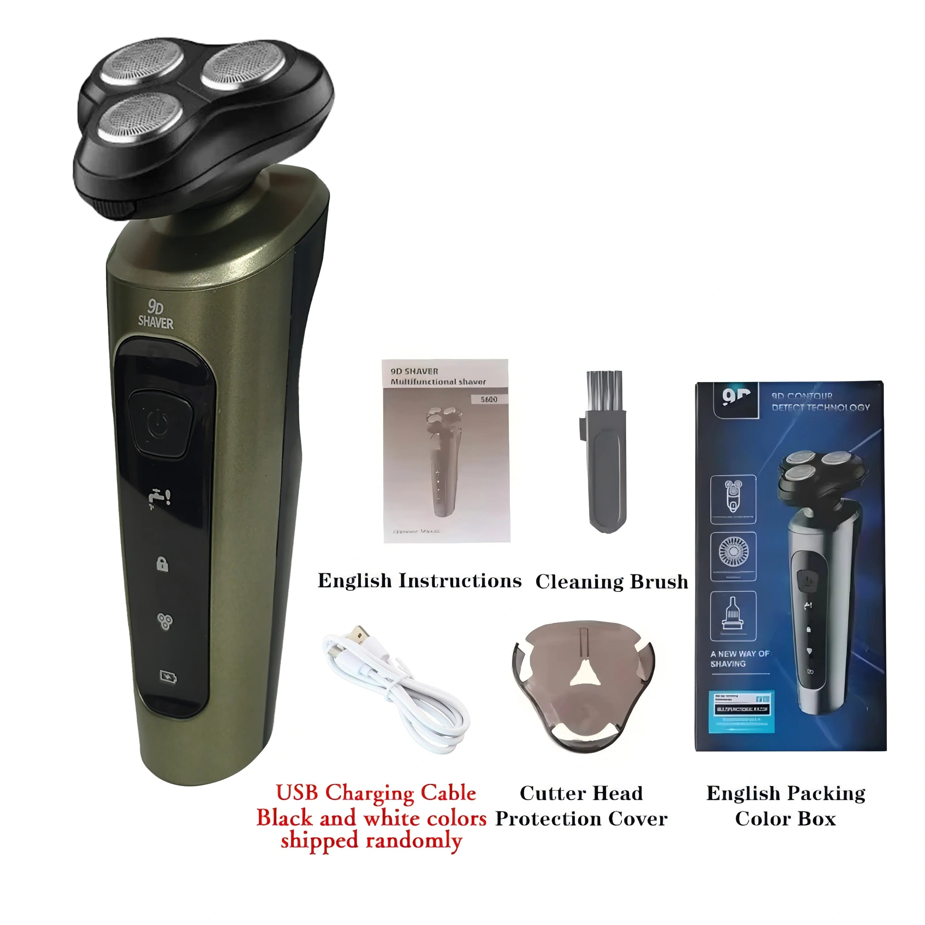 Electric shaver Blade Washable Easy-To-Detach Blade Comfortable Grip Fashionable Design Efficient Shaving Men's Shaver Gift