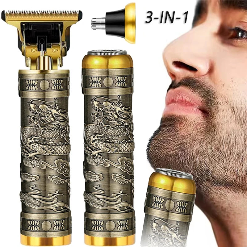 T9 3-In-1 men's electric shaver rechargeable beard trimmer trimming nose ear hair trimmer family travel cordless shaving razor