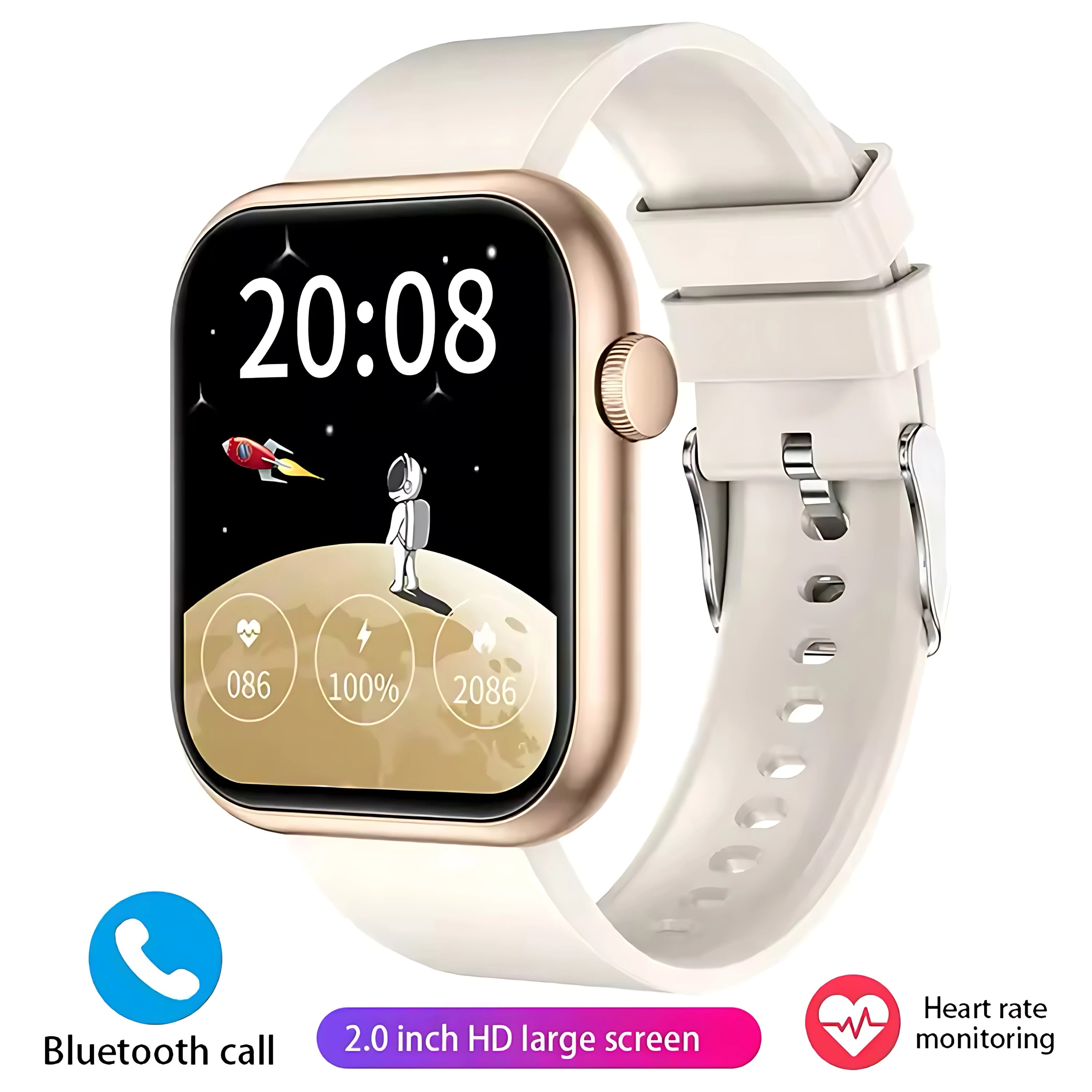 2025 New Watch 10 NFC Bluetooth Call Smart Watch Women Men Heart Rate Voice Assistant 100+Sports Ladies Smartwatch For Xioami