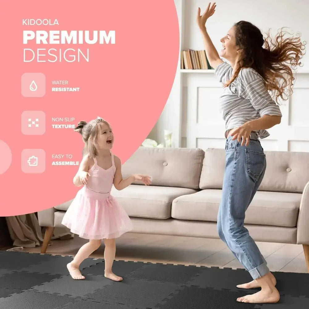 16Pcs EVA Foam Interlocking Puzzle Mat Baby Play Mat Gym Floor Rug Baby Toys Baby Play Gym for Playroom Floor Carpet Home Decor