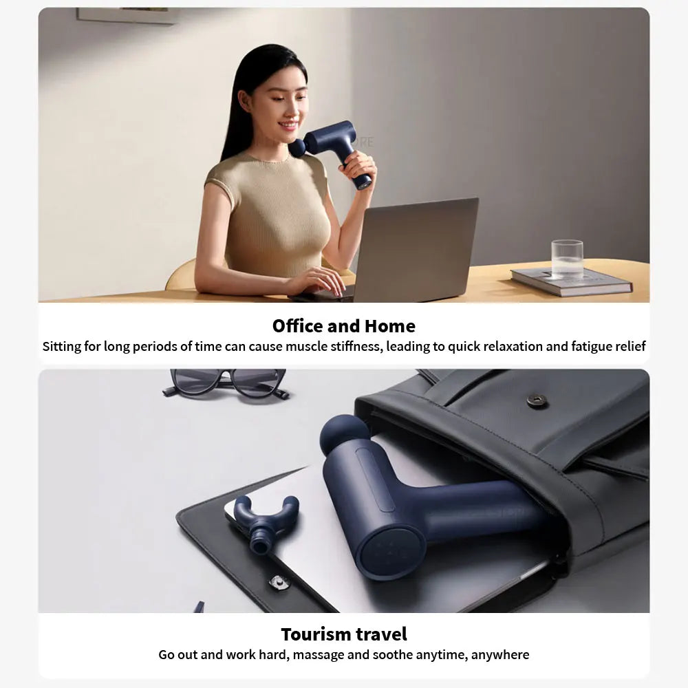 Xiaomi Mijia Fascia Gun 3 Strength Feedback 10mm Deep Relaxation 25kg Thrust 3 Gear Memory 2450mAh Sports Specific Massage Gun