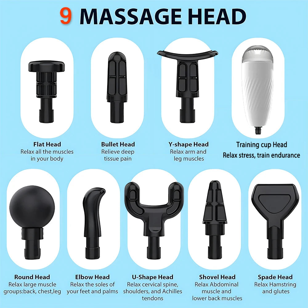 Fascia gun electric frequency conversion impact massage gun male specific training relaxation deep massage body neck hands legs