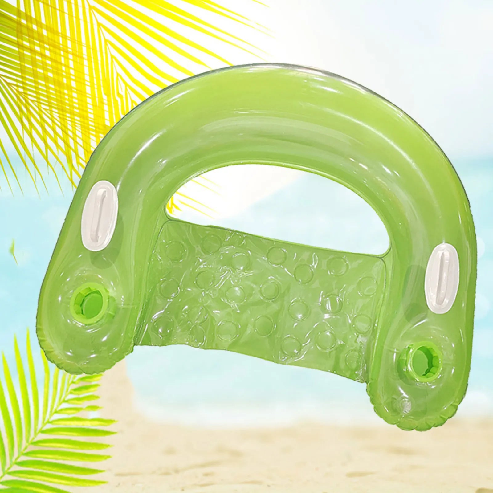 Inflatable Pool Floats for Adult Kids, Float Chairs with Cupholders and Handles Pool Lounges, PVC Water Mattresses Hammock Mat