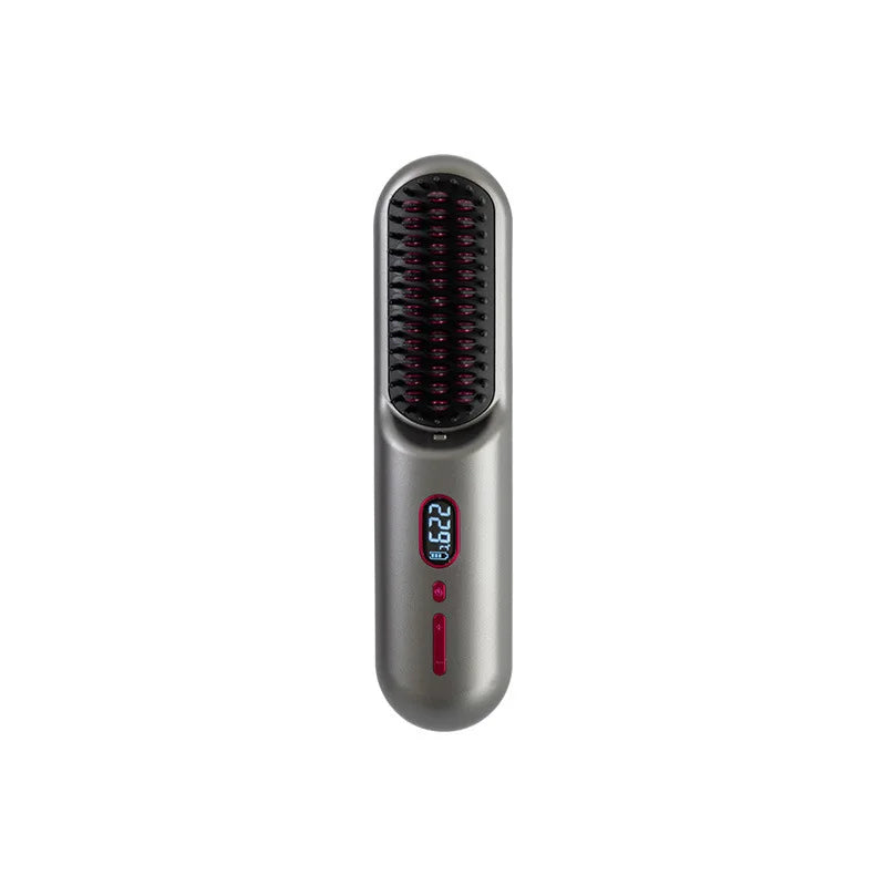 Household Wireless Portable Digital Negative Ion Straight Hair Comb TYPE-C Charging Roll Dual Purpose Straight Comb
