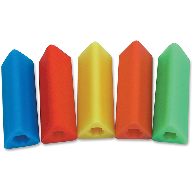 5PCS Silicone Pencil Topper Fun Silicone Baby Teether Pencil Cap Sensory Toy for Kids Children Autism ADHD Chew Tools