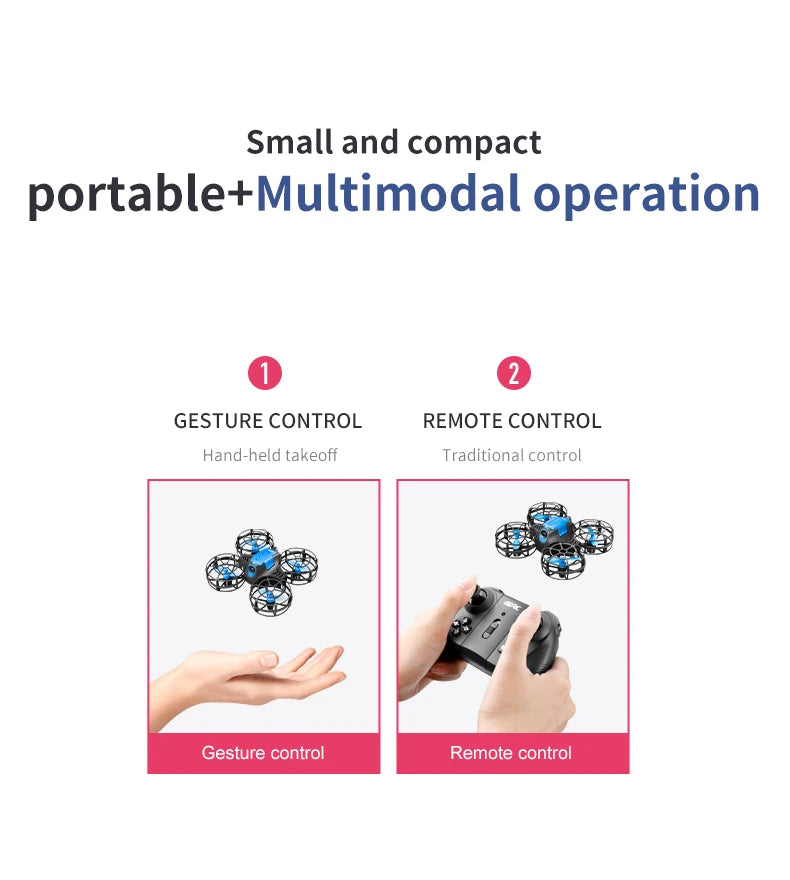 4DRC V18 Mini Drone 3D Flip Headless Mode Drones Air Pressure Height Maintain RC Quadcopter Dron Children's Toy Gift NEW