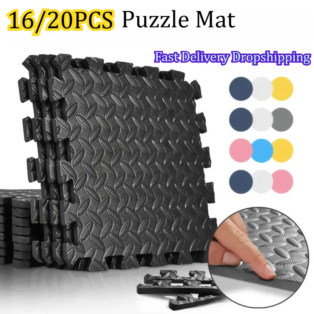 16/20 Piece Baby Play Mat BPA Free Non-Slip Interlocking Eco-Friendly Material Puzzle Mat Suitable for Bedroom Gym Decoration