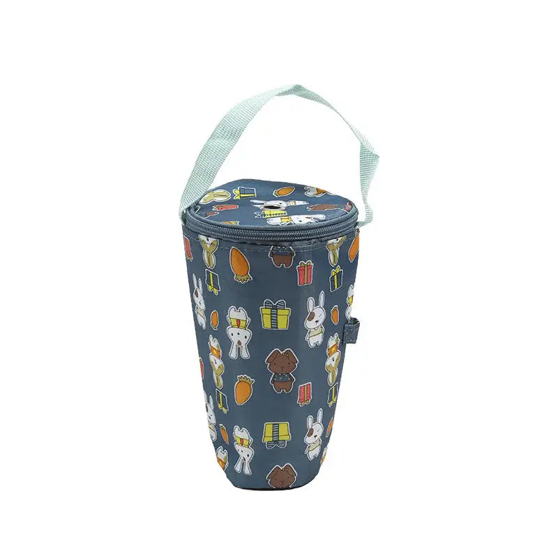 Portable Milk Tea Tote Bag Heat Preservation Bag Carrying Insulated Cup Cover Umbrella Bag Handbag Camping Drinkware Accessories