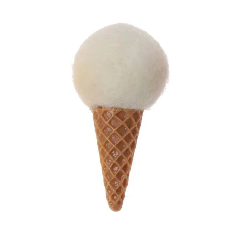 Newborn Felt Ice Cream Props Tiny Baby Girl Boy Photo Shoot Handmade Felt Photography Props Accessories