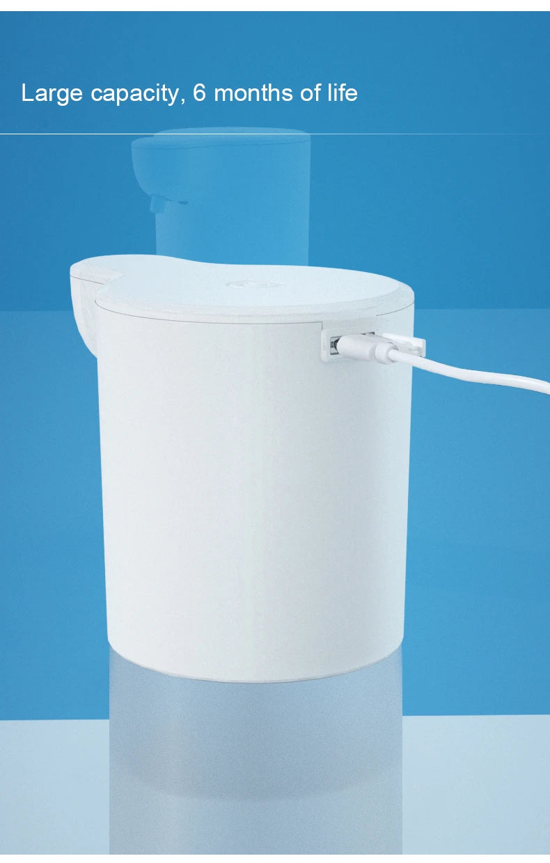 350ML Touchless Automatic Soap Foam Dispenser USB Rechargeable Foam Hand Washer Machine Bathroom Infrared Sensor Soap Dispenser