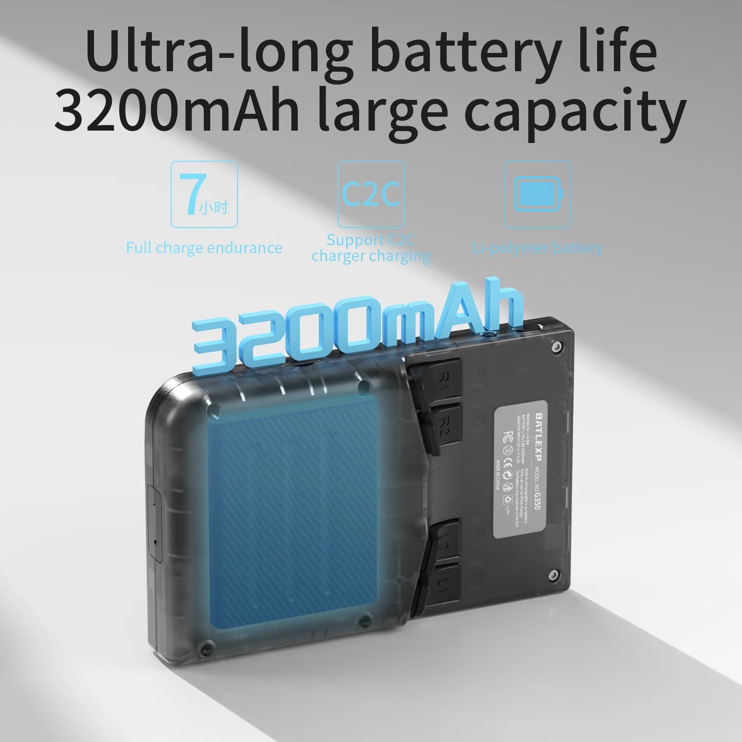 BATLEXP G350 Retro Handheld Game Console Linux 64-bit System 3.5" IPS Screen RK3326 Portable Pocket Video Player 64GB 4000 Games