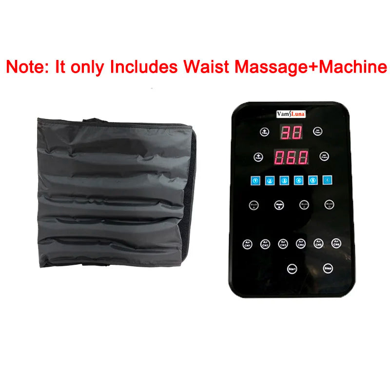 6 Chambers Air Compression Massage System Whole Body Massager Compression Pump Recovery Boots Foot Leg Massage Machine AirWrap