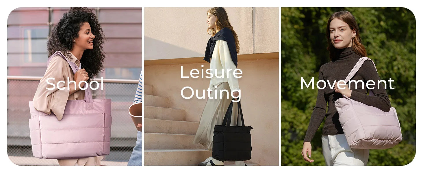 BAGSMART Women's Bag Large Capacity Solid Color Tote Bag Versatile Handbag for Commuter Work Student Class Shopping bag