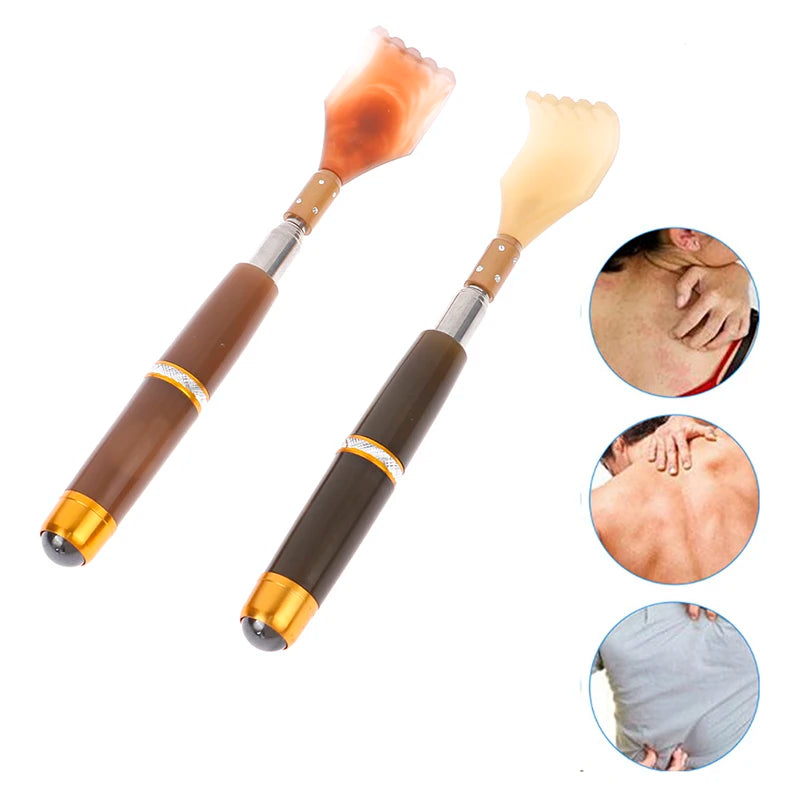 1 Pc Extendable Magnetic Ball Hackle Back Scratcher With Magnet Telescopic Scratching Backscratcher Massager Back Scraper
