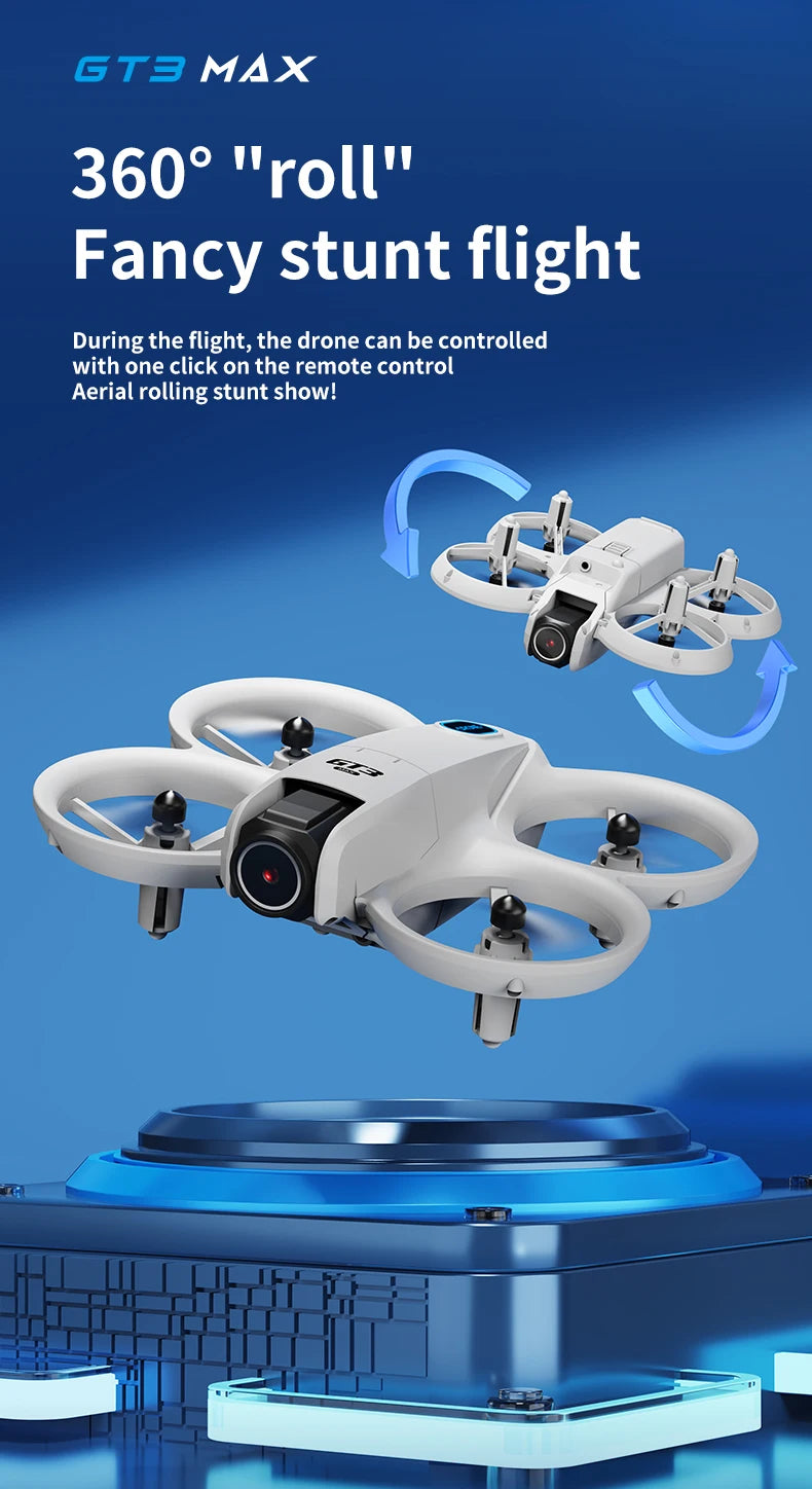 Original GT3 MAX Drone 8K Professional HD Aerial Photography Remote Control Aircraft 5G HD Dual Camera Mini Quadcopter Toy UAV