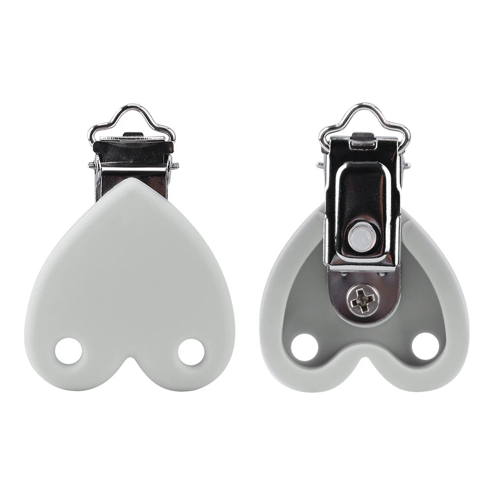 Lofca Silicone Clip 5 PCS Baby Pacifiers for DIY Pacifier Chain Nursing Teething Baby Gifts Food Grade Free BPA Baby