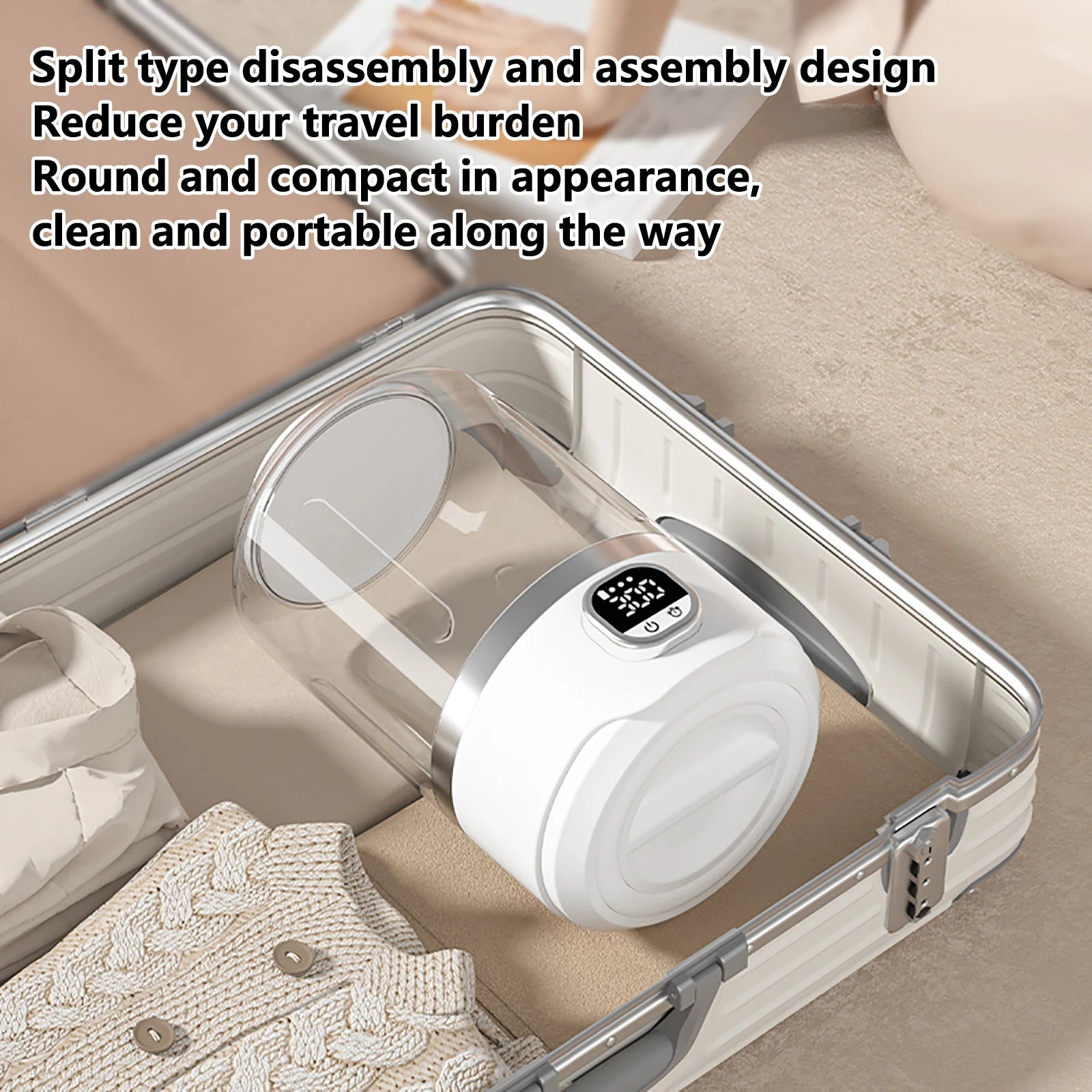 7000mAh Battery Portable Automatic mini Washing Machine For Business Travel Home Outdoor Camping Laundry of Underwear Socks