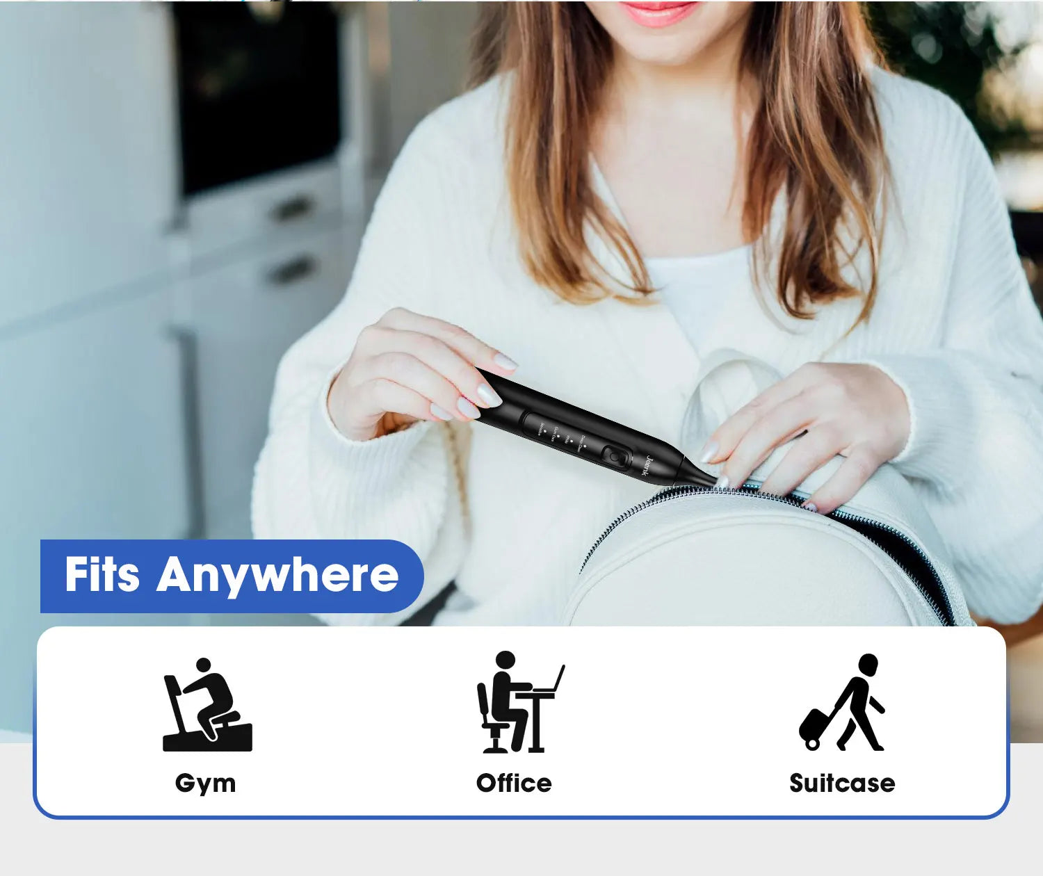 Jeenk JK-Y05 Sonic Electric Toothbrush 4 Modes USB Charger with 6 Replacement Heads Smart Timer Waterproof Soft Bristles Adult