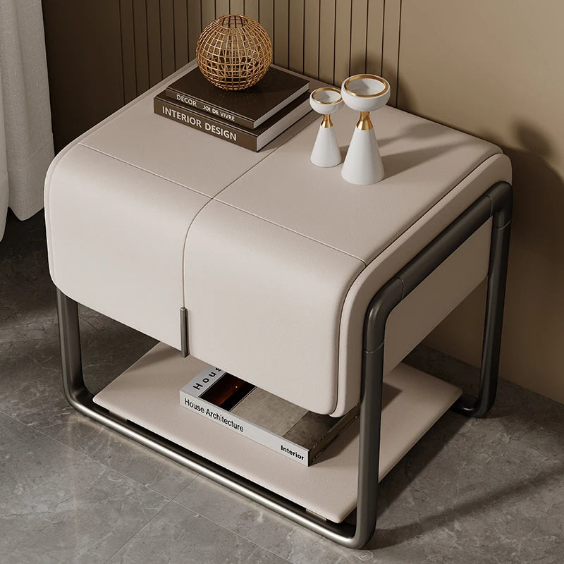 Minimalist Design Nightstands Modern Aesthetic Classic Storage Bedside Table Space Saving Bedroom Tables De Nuit Room Furnitures