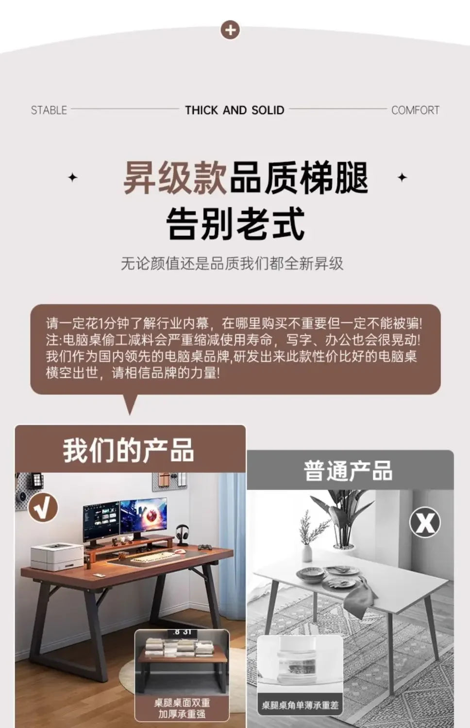 Home Computer Desk Desktop Desk Student Home E-sports Table Bedroom Simple Bookshelf Table Long Desk Workbench
