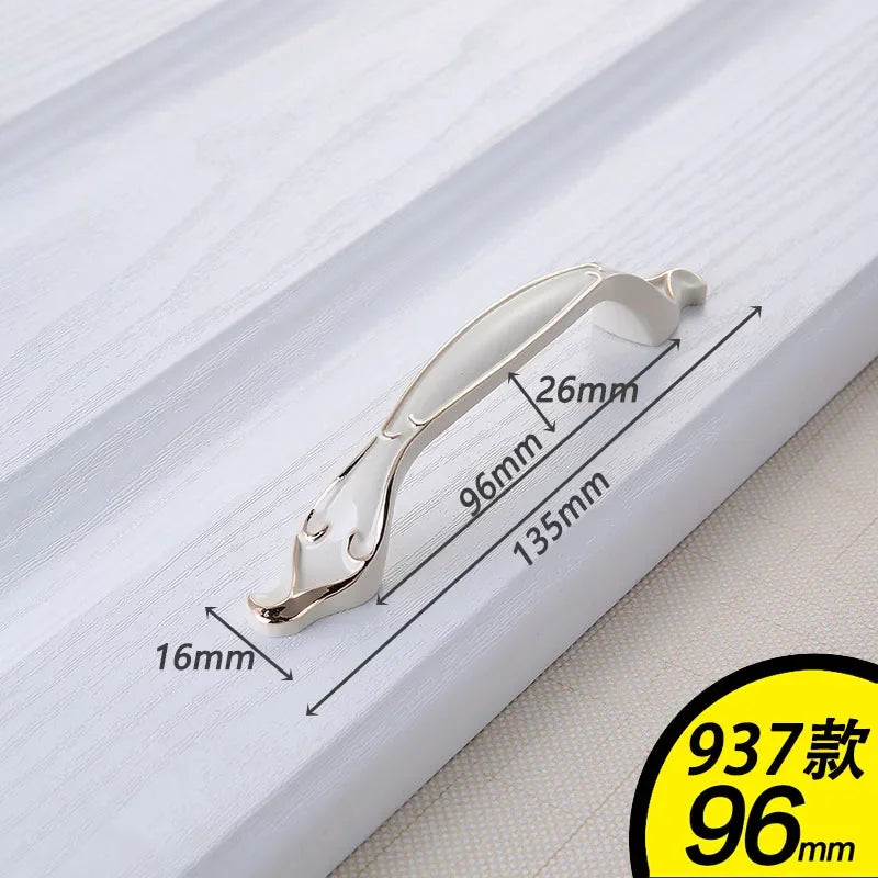 YM White Dressers Handle Kitchen Item Drawer Closet Wardrobe Gold Handle Cabinet Storage Door Cabinet Invisible Door Pulls Konb