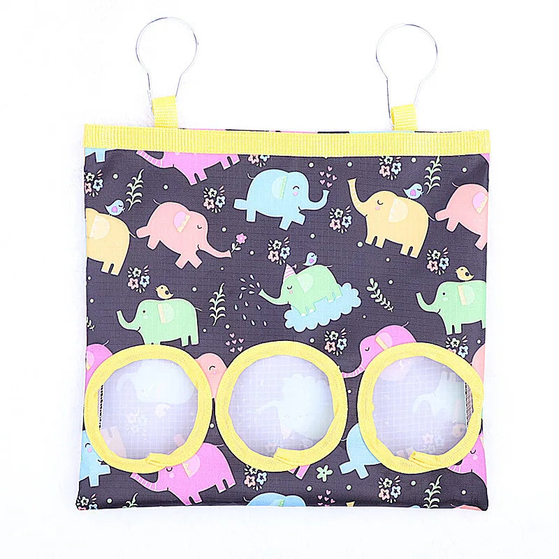 2/3 Holes Hanging Hay Bag with hooks for Bunny Guinea Pigs Small Animal Feeder Rabbit Food Dispensers Bag Pet Feeding Bag